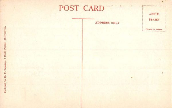 Aberystwyth Wales UK Constitution Hill Birdseye View Antique Postcard K98321 - Image 2