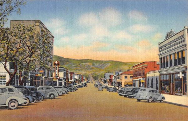 Raton New Mexico Second Street Looking North Antique Postcard K98429
