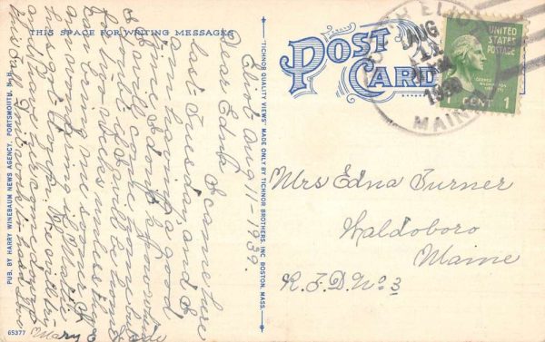 Portsmouth New Hampshire Congress Street Scene Vintage Postcard K98472 - Image 2