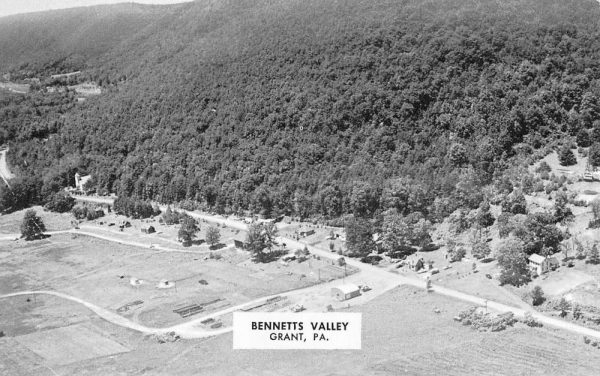 Grant Pennsylvania Bennetts Valley Birdseye View Antique Postcard K98501
