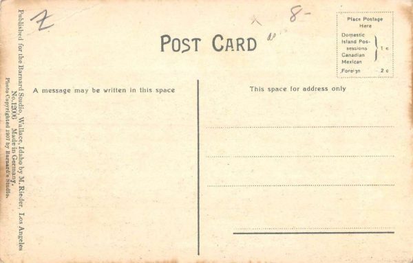 Wardner Idaho Birdseye View Of City Antique Postcard K98627 - Image 2