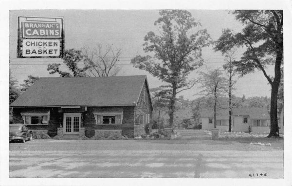 Joppa Maryland Brannans Cabins Street View Antique Postcard K98692