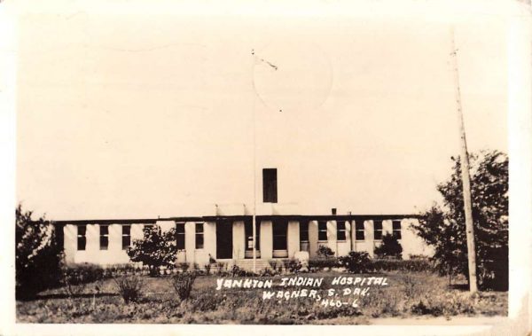 Wagner South Dakota Yankton Indian Hospital Real Photo Antique Postcard K98720