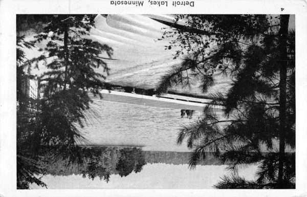 Detroit Lakes Minnesota Waterfront Real Photo Antique Postcard K98750