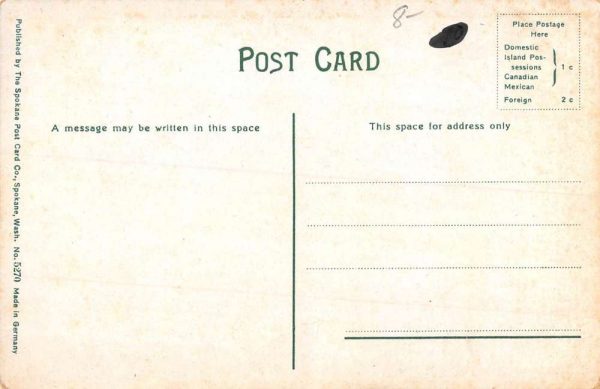 Coeur D Alene Idaho Birdseye View Of City Antique Postcard K98877 - Image 2