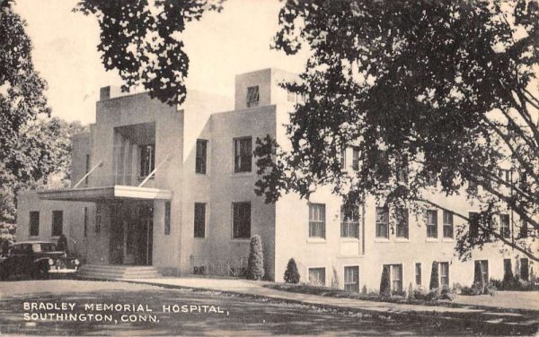 Southington Connecticut Bradley Memorial Hospital Antique Postcard K98966