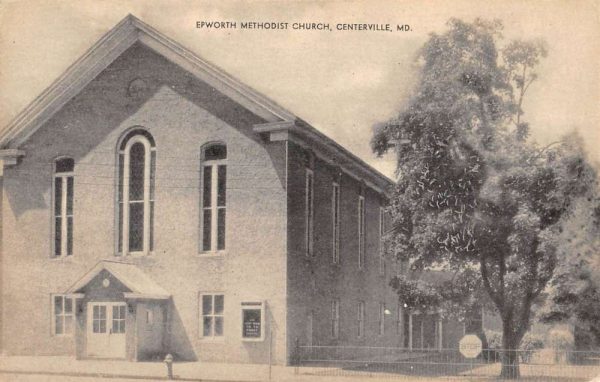 Centerville Maryland Epworth Methodist Church Antique Postcard K98987