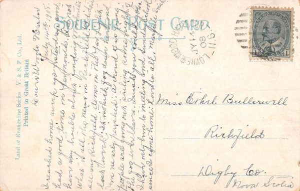 Wolfville Nova Scotia Canada Acadia College Antique Postcard K99047 - Image 2