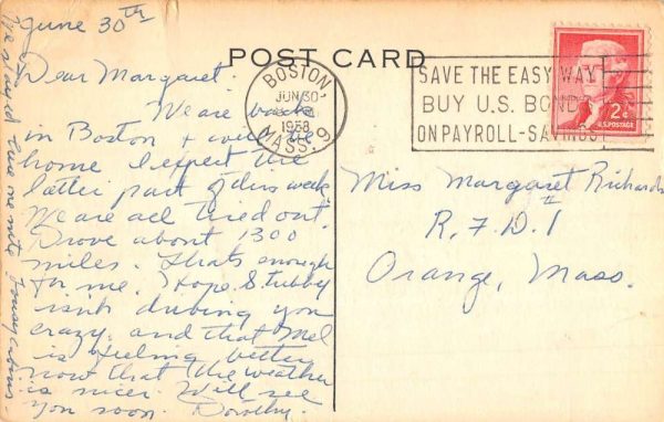 Amherst Nova Scotia Canada Church Street Scene Antique Postcard K99059 - Image 2