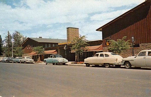 Billings Montana Dude Rancher Lodge Street View Vintage Postcard K99135