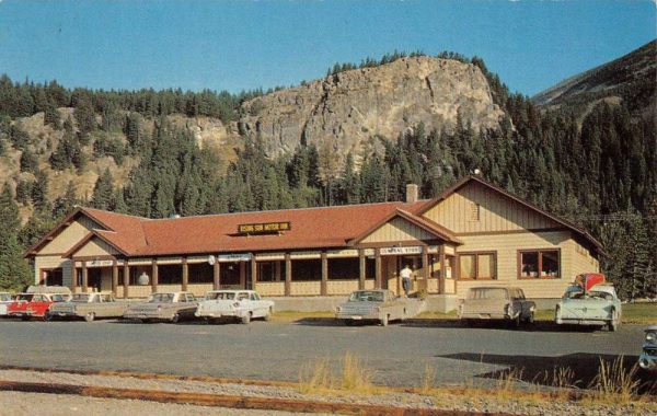 Glacier National Park Montana Rising Sun Motor Inn Vintage Postcard K99138