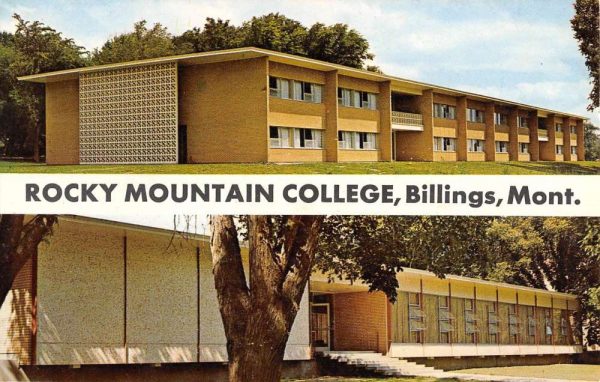Billings Montana Rocky Mountain College Multiview Vintage Postcard K99140