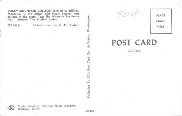 Billings Montana Rocky Mountain College Multiview Vintage Postcard K99140 - Image 2
