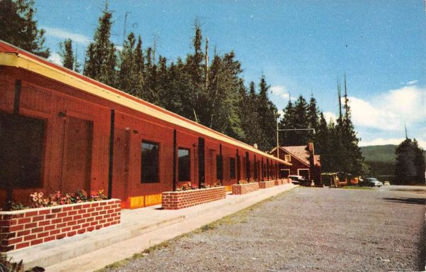 Billings Montana Apgar Village Motel Street View Vintage Postcard K99141