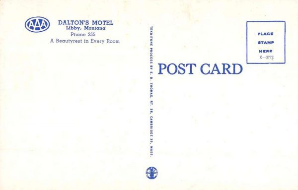 Libby Montana Daltons Motel Multiview Vintage Postcard K99148 - Image 2