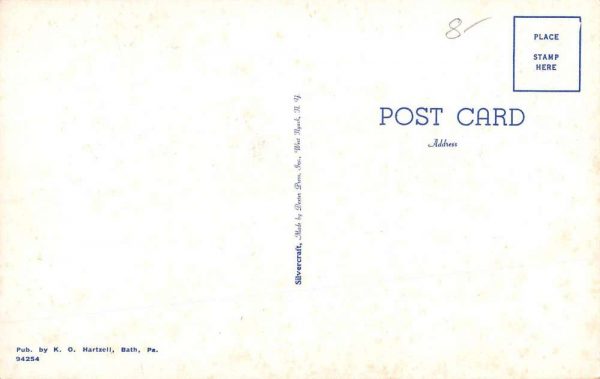 Bath Pennsylvania First National Bank Street View Antique Postcard K99302 - Image 2