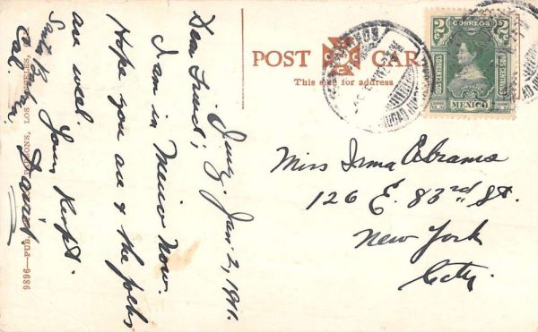 Juarez Mexico Birdseye View Of City Antique Postcard K99309 - Image 2