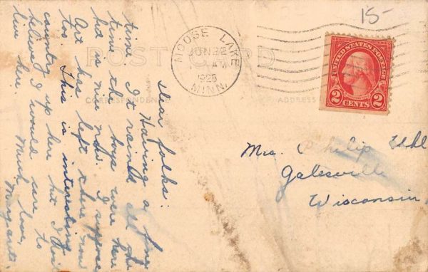 Moose Lake Minnesota Scenic Waterfront Real Photo Antique Postcard K99588 - Image 2