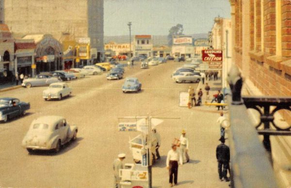 Tijuana Mexico Street Scene Store Fronts Vintage Postcard K99609