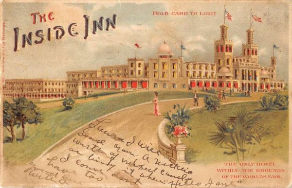 St Louis Missouri Inside Inn Koehler Hold To Light Antique Postcard K99650