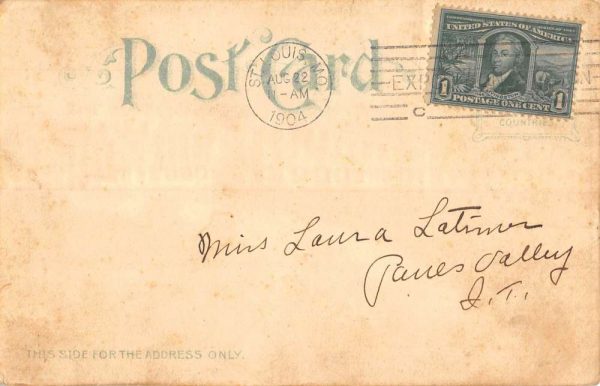 St Louis Missouri Inside Inn Koehler Hold To Light Antique Postcard K99650 - Image 2