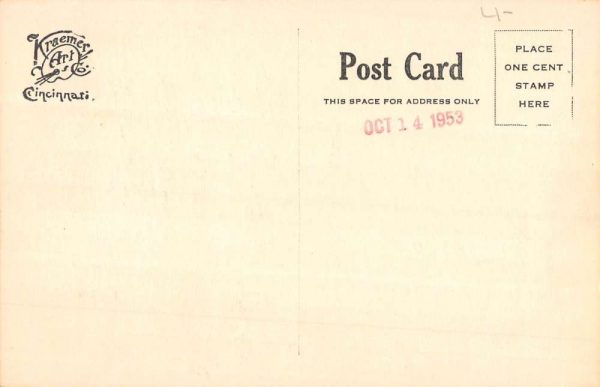 Brookville Indiana Boundary Hill Cut Railroad Antique Postcard K100128 - Image 2