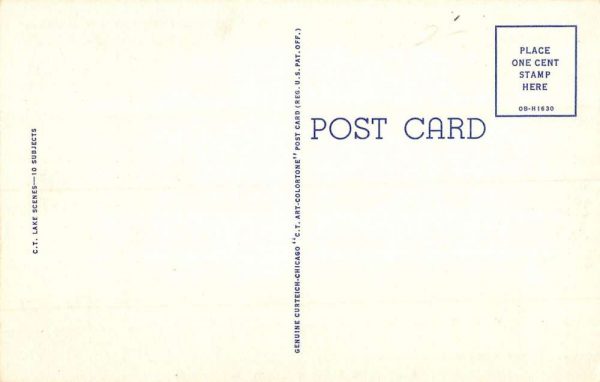 Coloma Wisconsin Row Boat Waterfront Greeting Antique Postcard K100139 - Image 2