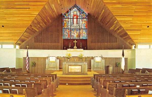 Venice Gardens Florida United Church Of Christ Interior Vintage Postcard K100184