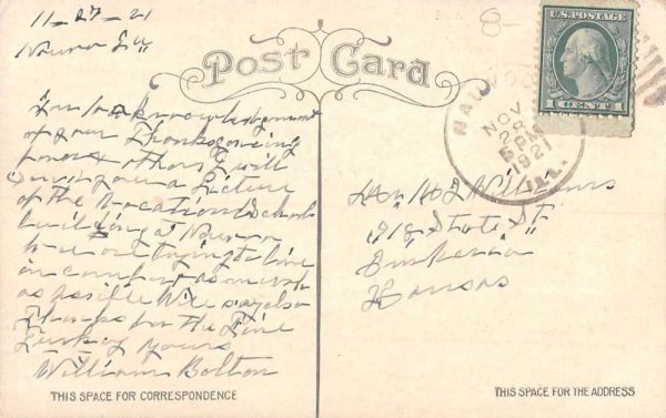 Nauvoo Illinois Federal Vocational Board School Antique Postcard K100207 - Image 2