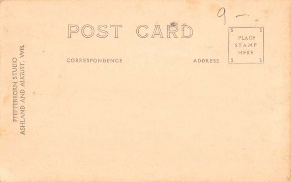 Augusta Wisconsin Bridge Creek Real Photo Antique Postcard K100231 - Image 2