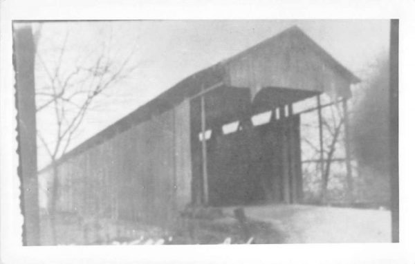 Williams Indiana Covered Bridge Real Photo Antique Postcard K100268