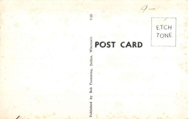 Woodruff Wisconsin Old Style Railway Coach Train Antique Postcard K100295 - Image 2