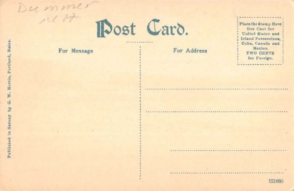 Dunmer New Hampshire Pontook Dam Waterfront Antique Postcard K100360 - Image 2
