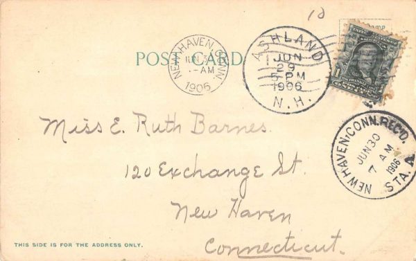 Holderness New Hampshire Camp Carnes Websters Cove Antique Postcard K100365 - Image 2