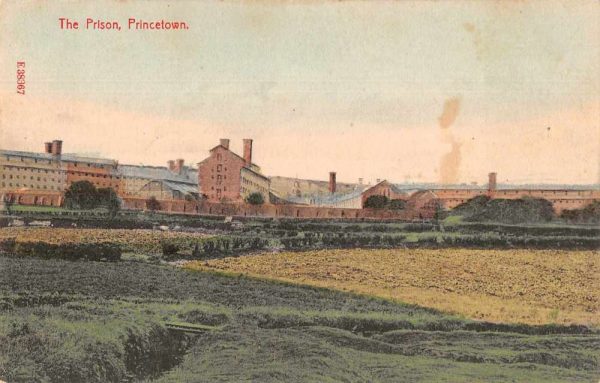 Princetown England The Prison Scenic View Antique Postcard J78109