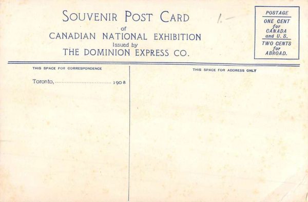 Toronto Canada Railway Exhibit Street View Antique Postcard K100555 - Image 2