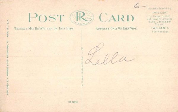 Sistersville West Virginia Baptist Church Street View Antique Postcard K100750 - Image 2