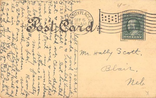 Crete Nebraska Doane College Multiview Greeting Antique Postcard K100895 - Image 2