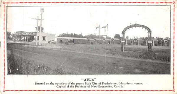 Fredericton New Brunswick Canada Aula Educational Centre Postcard K100926