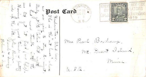 Fredericton New Brunswick Canada Aula Educational Centre Postcard K100926 - Image 2