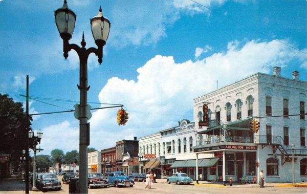 Coldwater Michigan Street Scene Historic Bldgs Vintage Postcard K101010