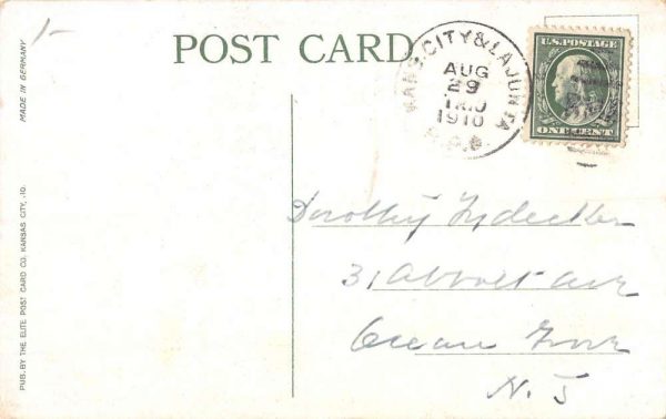 Topeka Kansas Santa Fe Hospital Street View Antique Postcard K101089 - Image 2