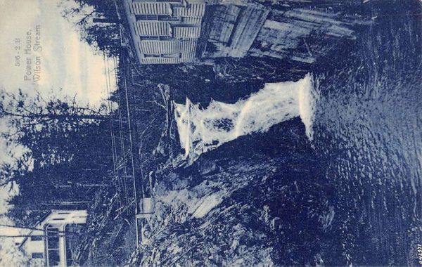 Wilton Maine Wilson Stream Power House Waterfall Antique Postcard K101163