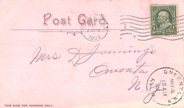 Topeka Kansas Auditorium Street View Antique Postcard K101166 - Image 2