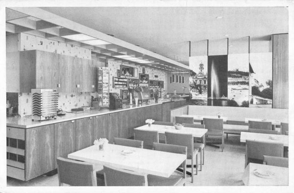 Geneva Switzerland Restaurant Lyon Interior Vintage Postcard K101216
