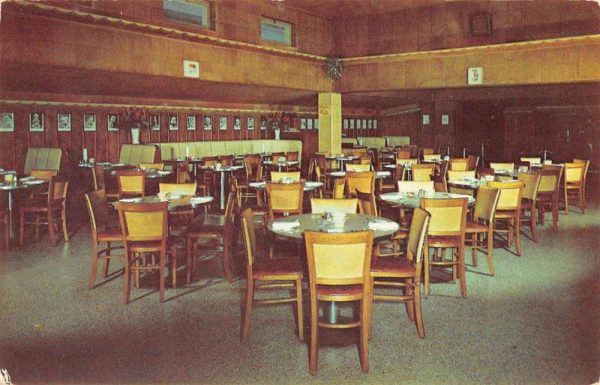 Palm Beach Florida Werts Restaurant Interior Vintage Postcard K101228