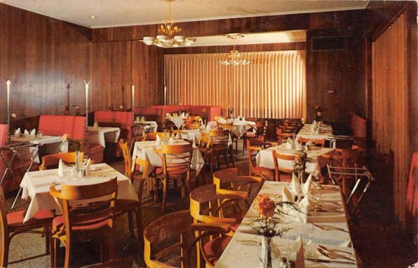 Westport Connecticut Cafe Barna Interior Vintage Postcard K101234