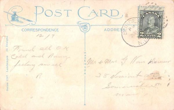 Sussex New Brunswick Canada Greetings Scenic View Antique Postcard J78735 - Image 2