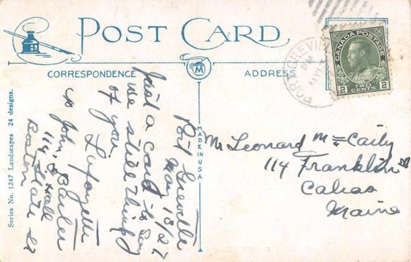 Parrsboro Nova Scotia Canada Scenic Road Greetings Antique Postcard J78736 - Image 2