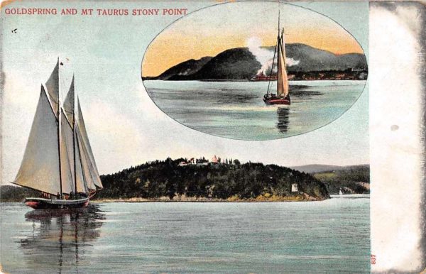 Mt Taurus Stony Point New York Goldspring Scenic View Antique Postcard J78746